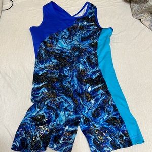 Cross back dance/gymnastic leotard